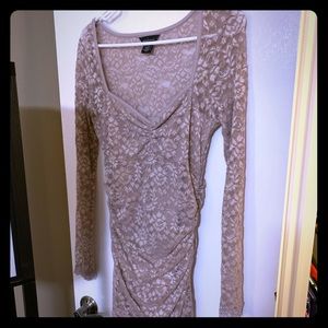 Moda International Long Sleeve Lace Dress